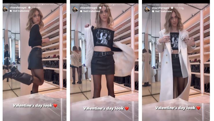 Chiara Ferragni look San Valentino